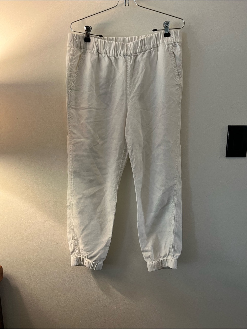 J Crew seaside linen women’s jogger size 10